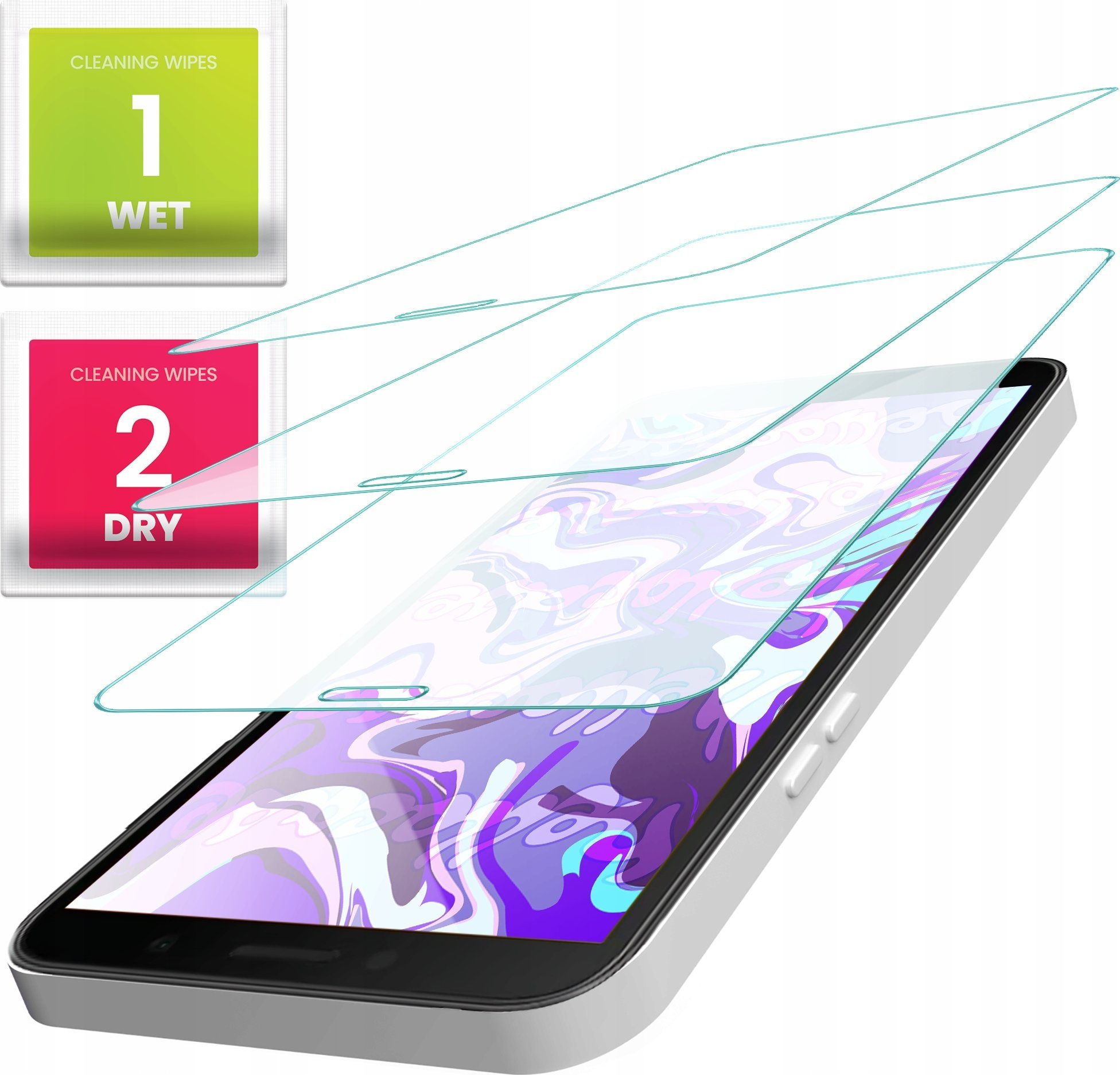 Hello Case 3-PAK Szkło Hartowane do Sony Xperia 10 Ii (szybka, płaskie 2.5D, ochronne)