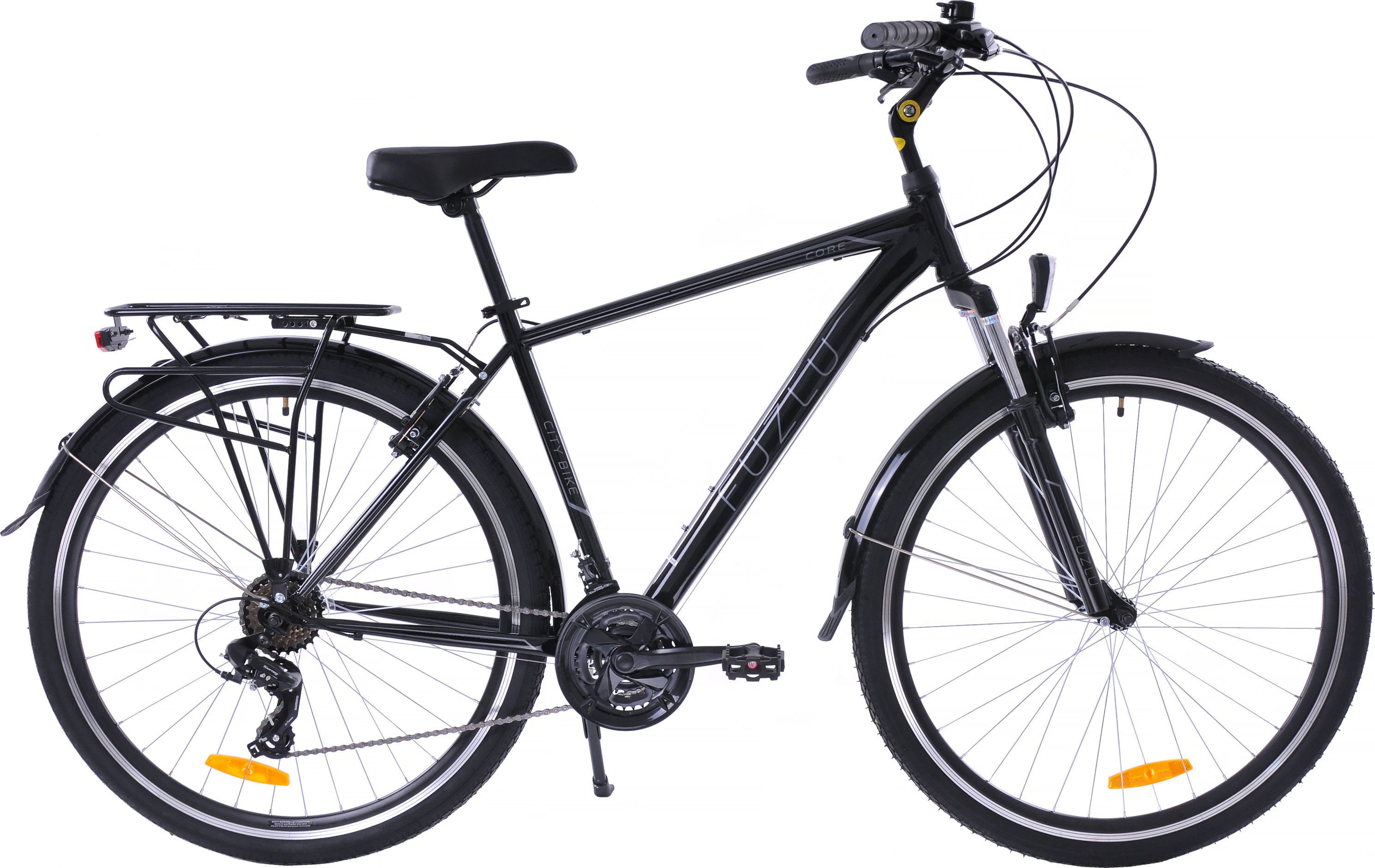 Fuzlu Rower trekkingowy 28 Core Men Amor (20") czarny/srebrny/srebrny połysk