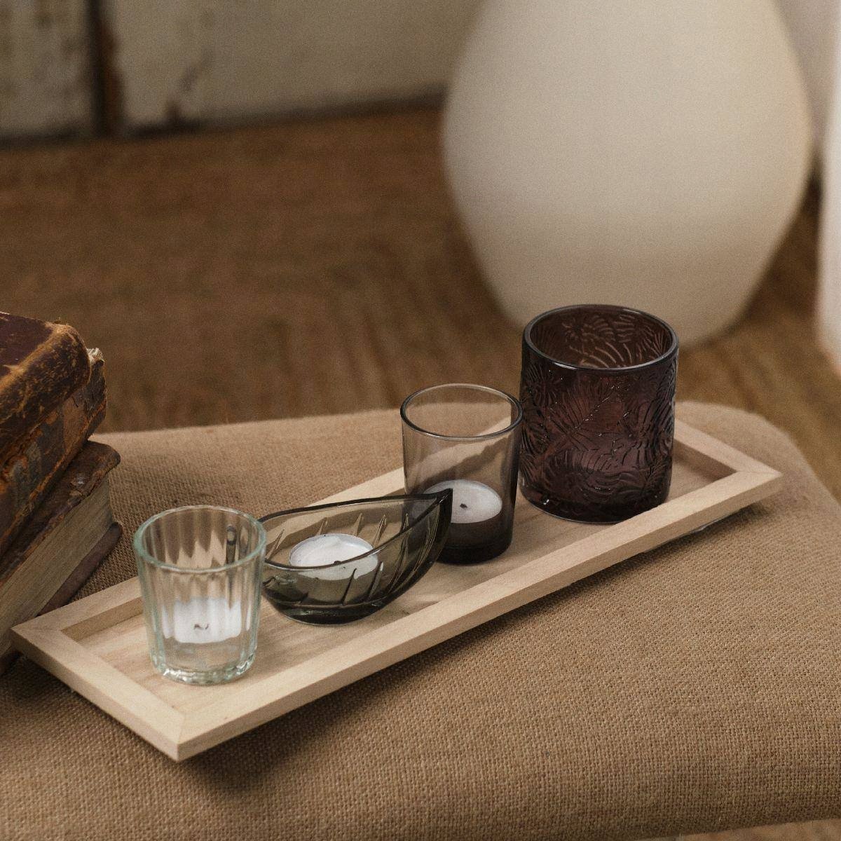 TODAY Taca drewniana pod świeczniki Pure