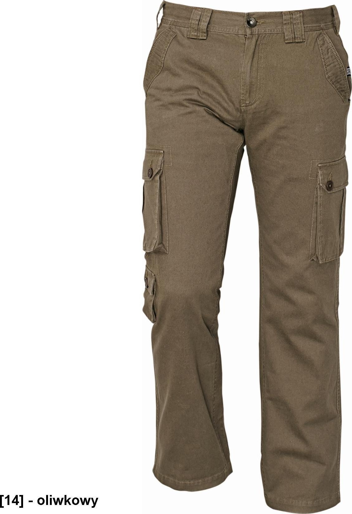 CERVA CHENA CRV spodnie - 100% bawełny - oliwkowy 3XL