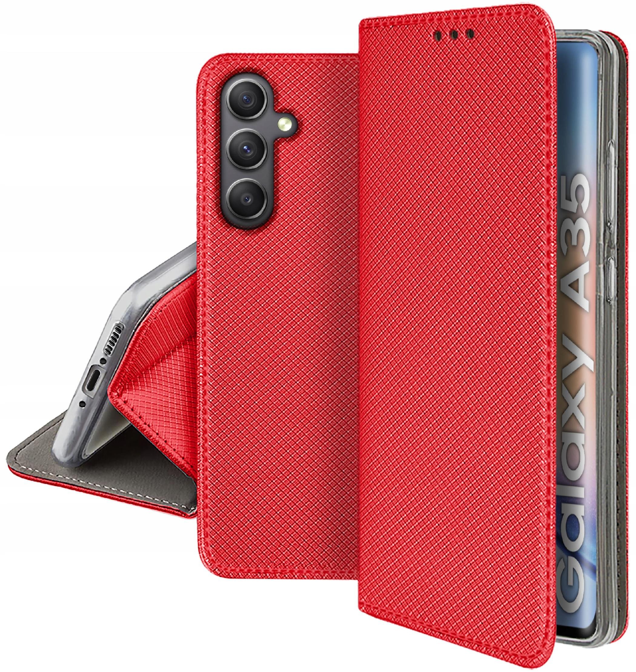 Etui do Samsung Galaxy A35 | A35 5G SMART MAGNET CASE PORTFEL + SZKŁO 9H