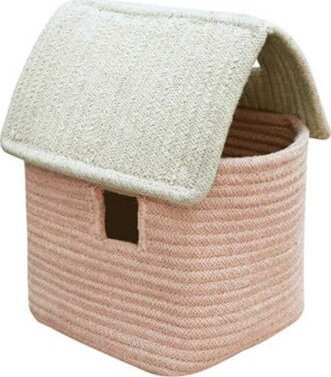 Lorena Canals Kosz Domek Vintage Nude Eco-City 22x22x34 cm Loren