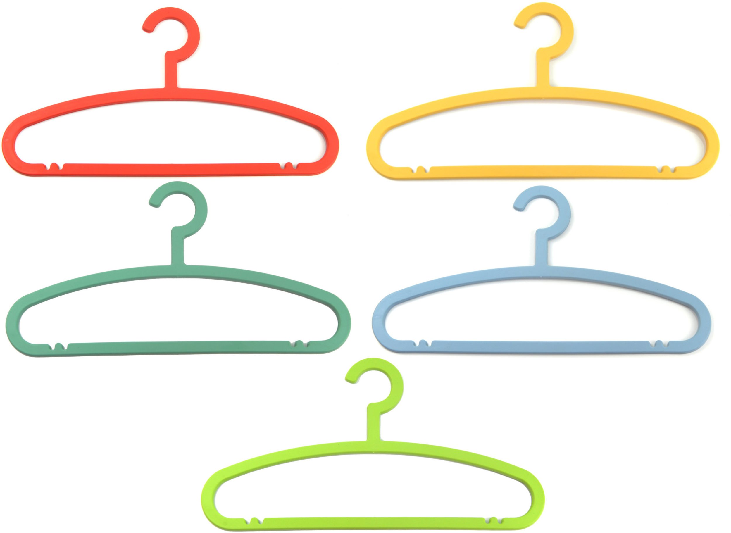 Drebju pakaramie 5gab. plastmasas Basic 42 5cm asorti gaisi zili/zali/sarkani/pelekzali/dzelteni 8004226010135