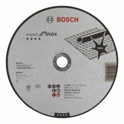 Bosch Tarcza T41 230/2,0/22 AS46T-BF-80 INOX - 2608600096