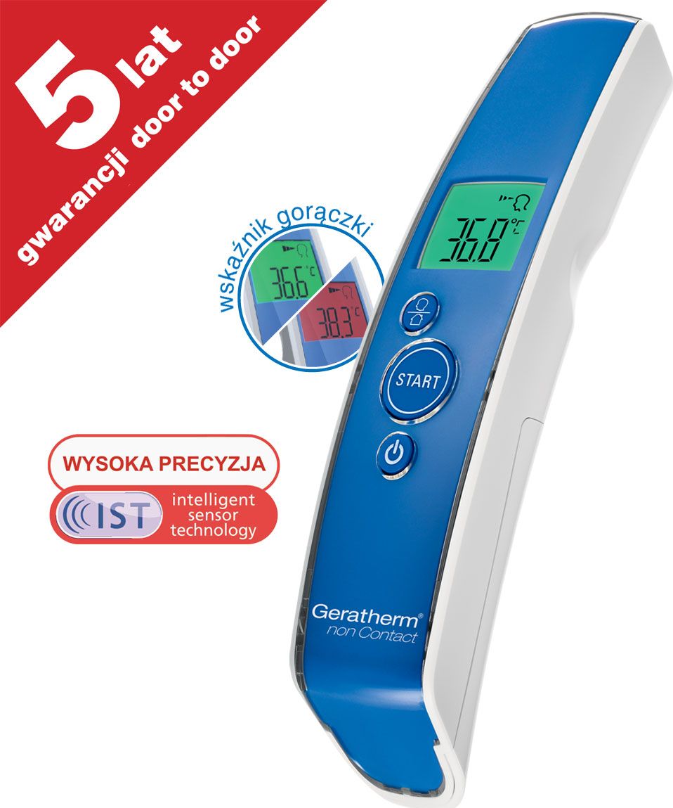 Termometr Albert Polska Termometr cyfrowy GERATHERM Non contact 1s