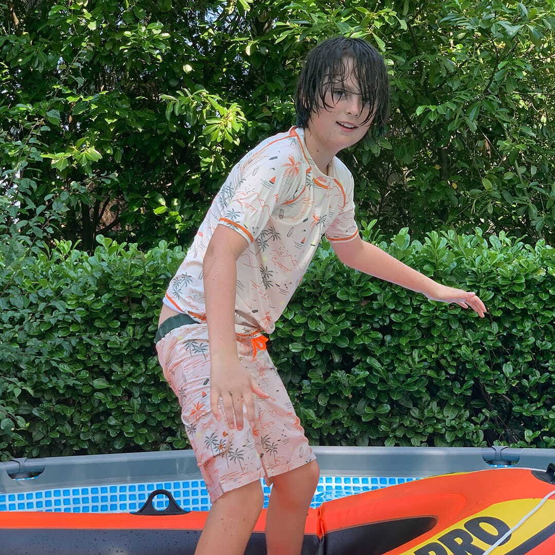 DucKsday T-shirt plażowy i kąpielowy dla dziecka, filtr UV 50+, Waikiki (80-86)