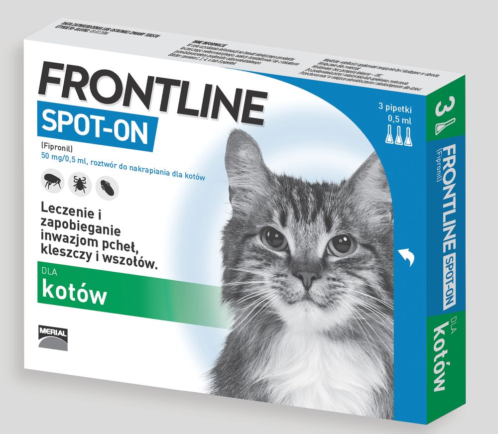 Frontline Spot On Kot dla kotów 3 x 0.5 ml