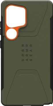 UAG Urban Armor Gear futerał CIVILIAN PRO z wbudowanym modułem magnetycznym do SAMSUNG S25 Ultra 5G olive / orange
