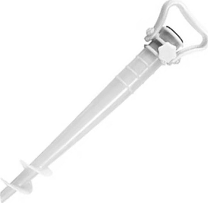 Aptel STOJAK na PARASOL OGRODOWY Plażowy biały AG830