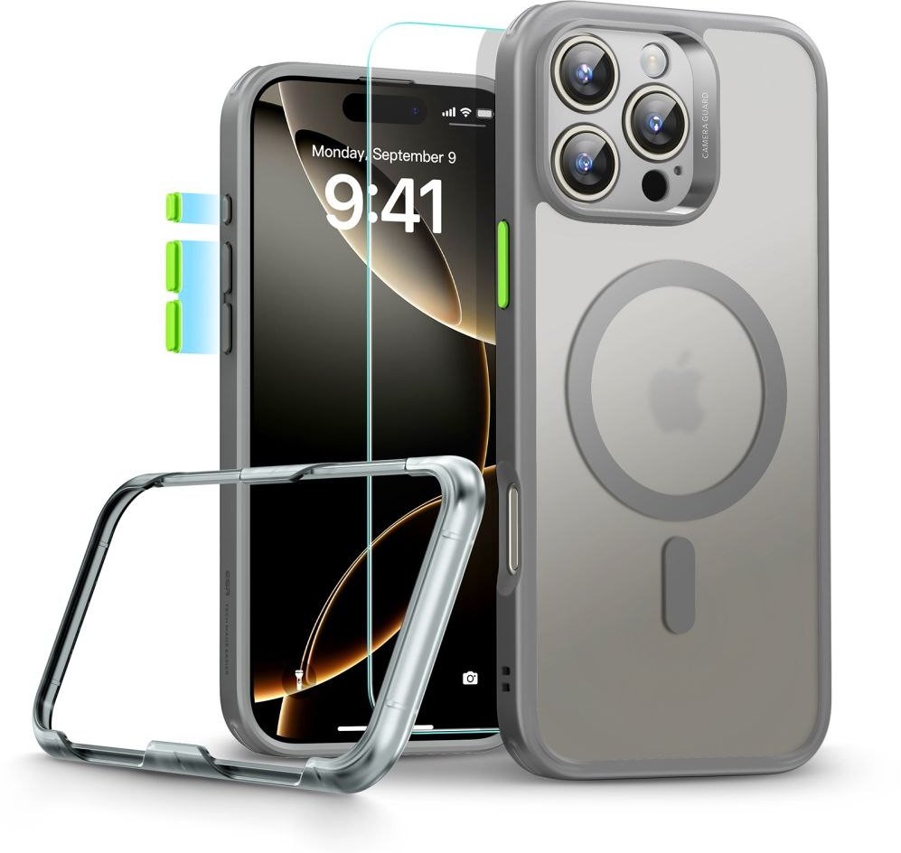 ESR CLASSIC PRO SET HALOLOCK MAGSAFE IPHONE 16 PRO FROSTED GREY