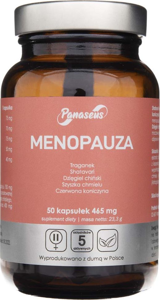 Yango Panaseus Menopauza 465 mg - 50 kapsułek