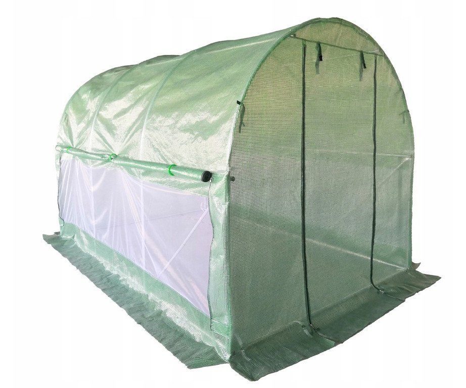 Tunel foliowy szklarnia 2x3m z siatką na insekty 6m2 Zielony 6m2
