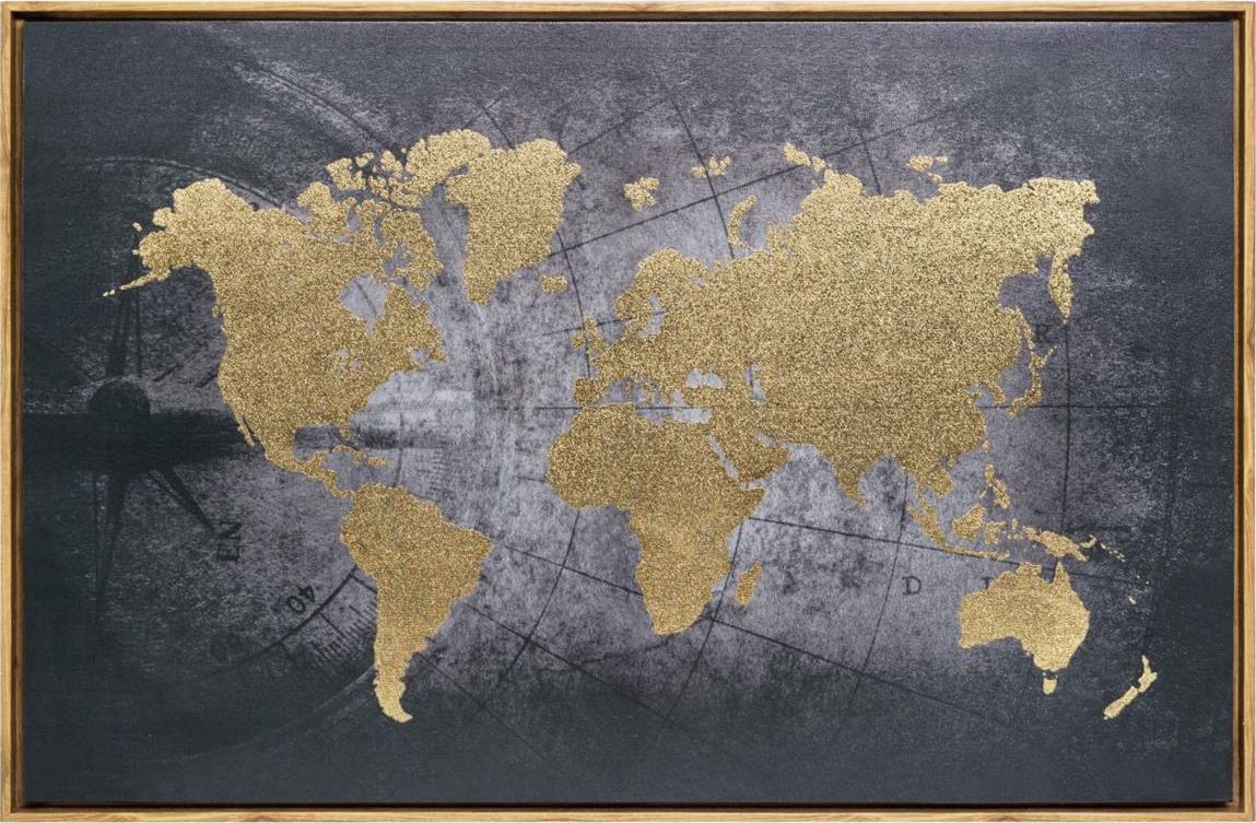 Atmosphera Obrazek ścienny w ramce World 58x88 cm