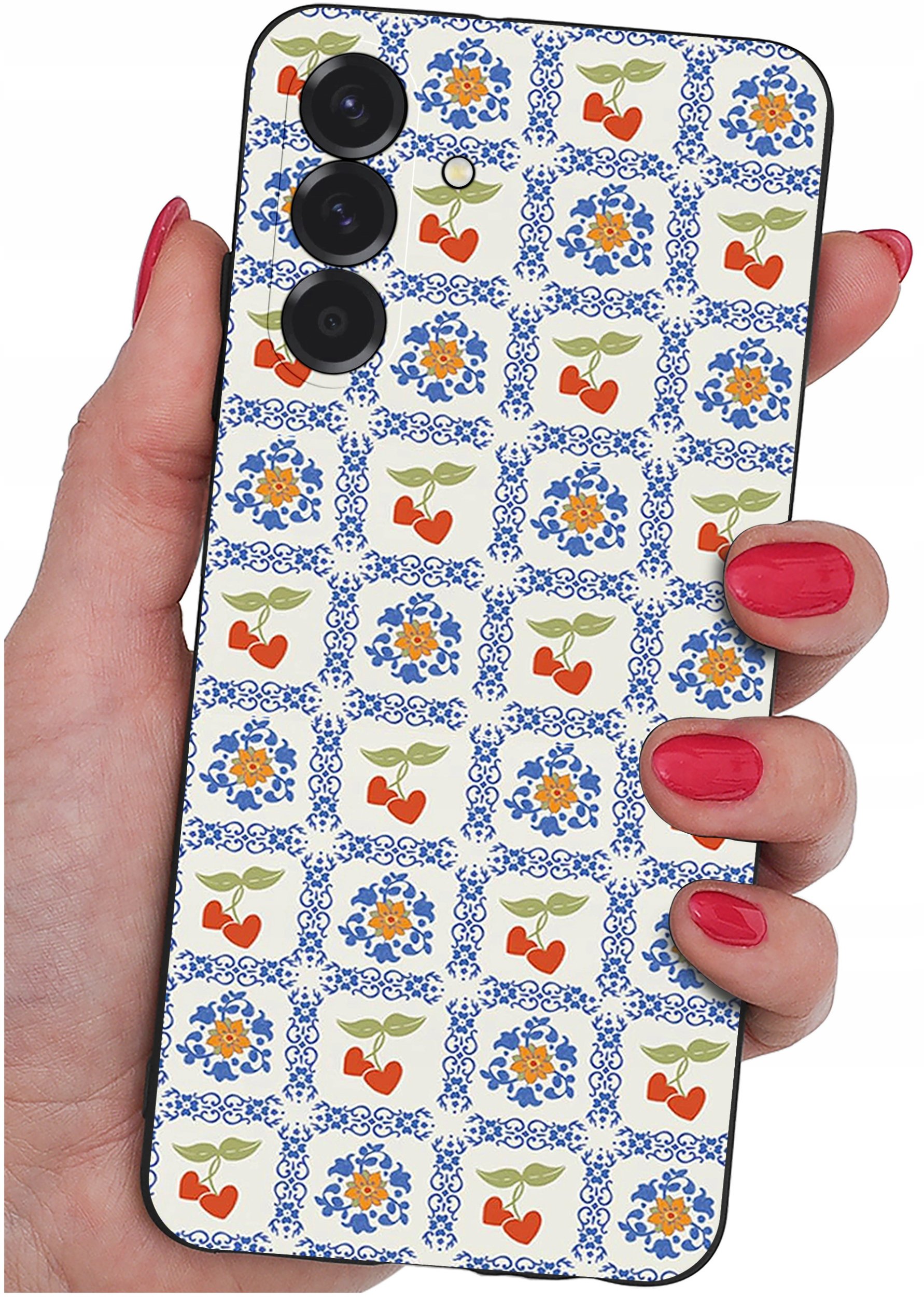 ETUI do Samsung A26 5G | WZORY | SILIKONOWE MATT CASE + SZKŁO 9H