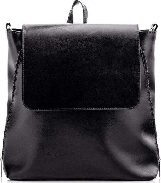 Belveder Plecak torba ze skóry czarny Telimene PK22