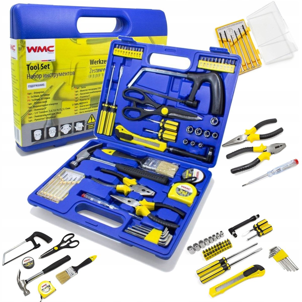 ZESTAW NARZĘDZI KLUCZY WALIZKA WMC 54 5EL PREZENT