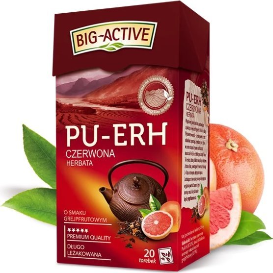 Herbapol Herbata czerwona Pu-Erh o smaku grejpfrutowym 20tb
