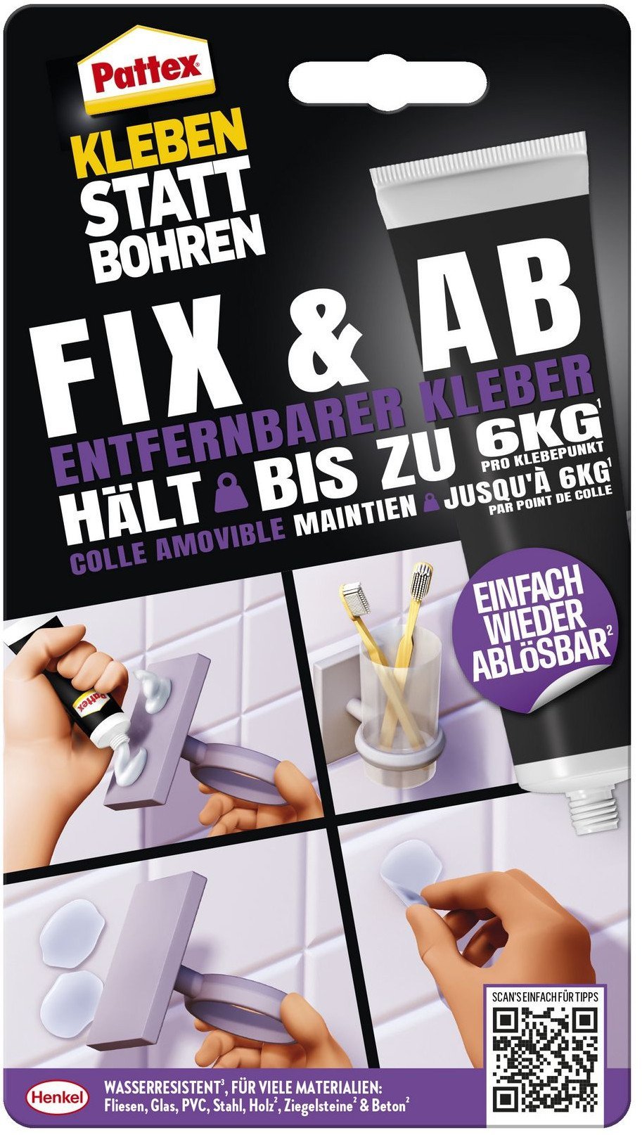 Pattex Kleben statt Bohren FIX&AB 44g Tube