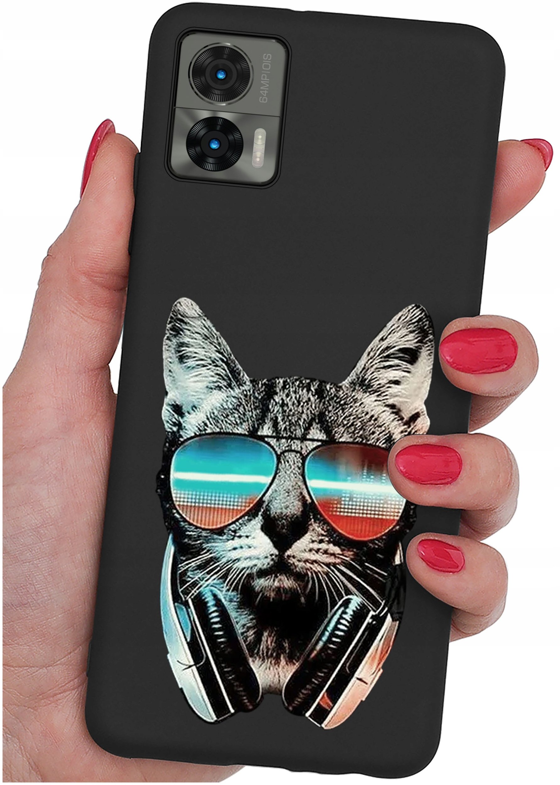 Etui do Motorola Moto Edge 30 Neo WZORY |SILIKONOWE MATT CASE + SZKŁO 9H