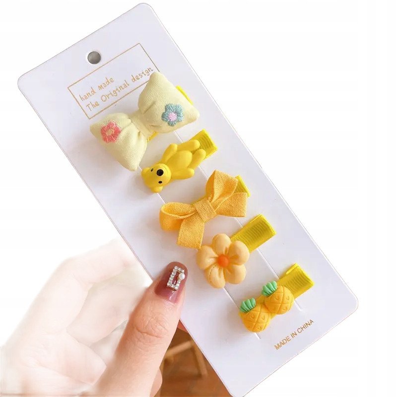 Zestaw wsuwek, spinek 5 sztuk dla Dziewczynki XV