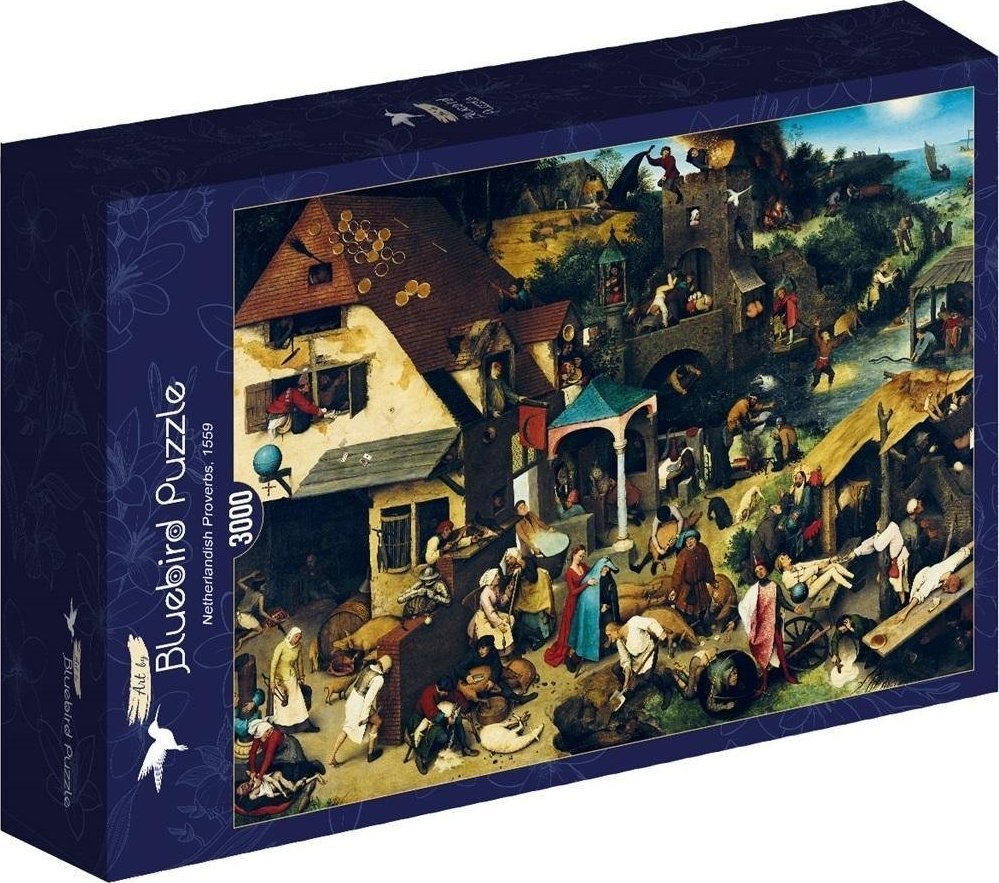 Bluebird Puzzle Puzzle 3000 Przysłowia, Piotr Brueghel, 1559