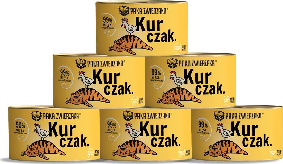 Paka Zwierzaka Paka Zwierzaka- karma mokra kurczak 6x200g