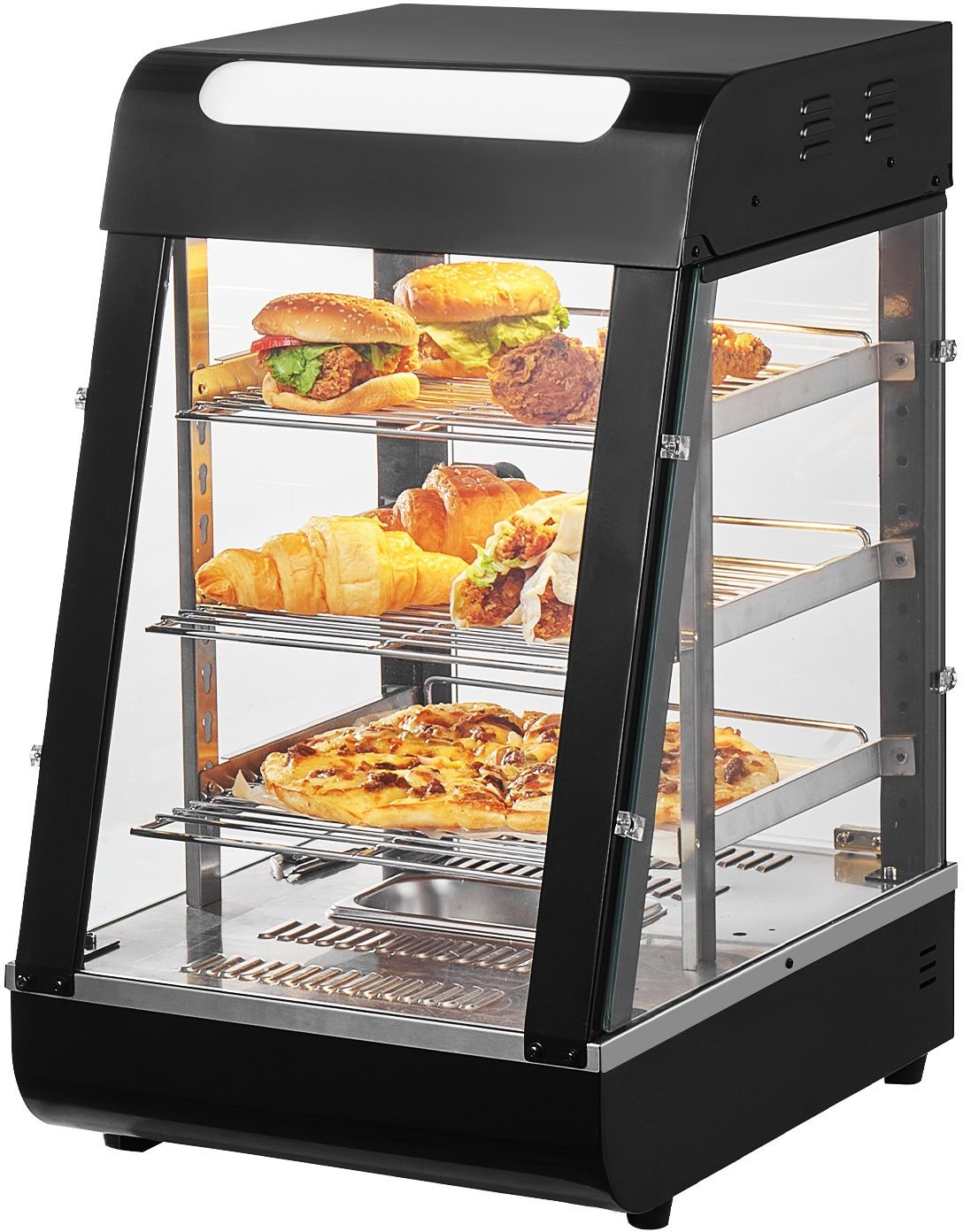 Witryna grzewcza nastawna 3 poziomy 57L 1000 W