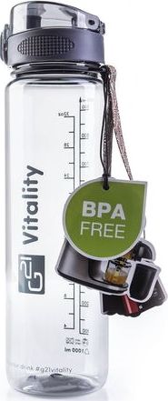 G21 Butelka z ustnikiem szara 1000 ml