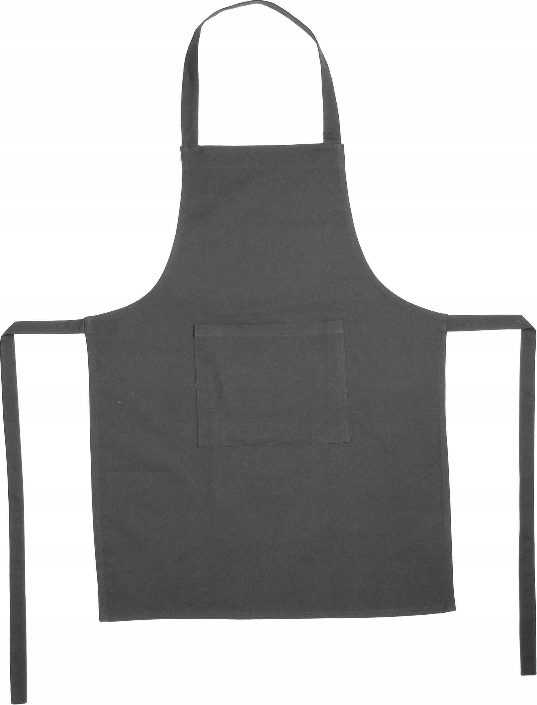 Atmosphera Bawełniany fartuch kuchenny damski, 60 x 80 cm, ciemnoszary