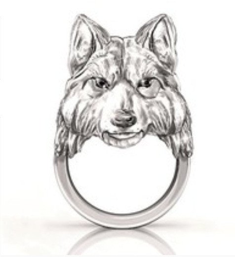 PIERŚCIEŃ Nordycki WIKINGA Wilk Freki Geri 153