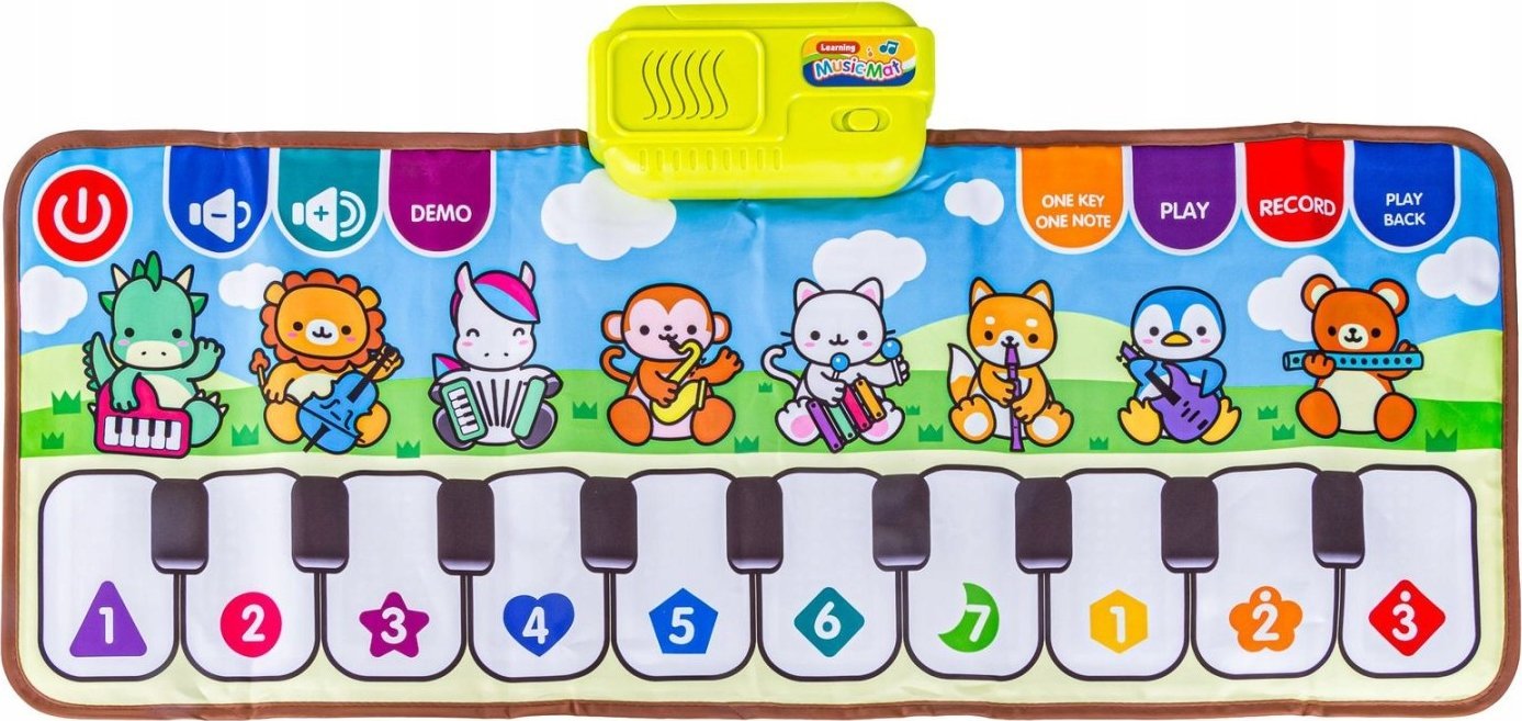Edukacyjna, Muzyczna Mata Dla Dzieci, Pianino - Muzyka, Instrumenty 80x30cm