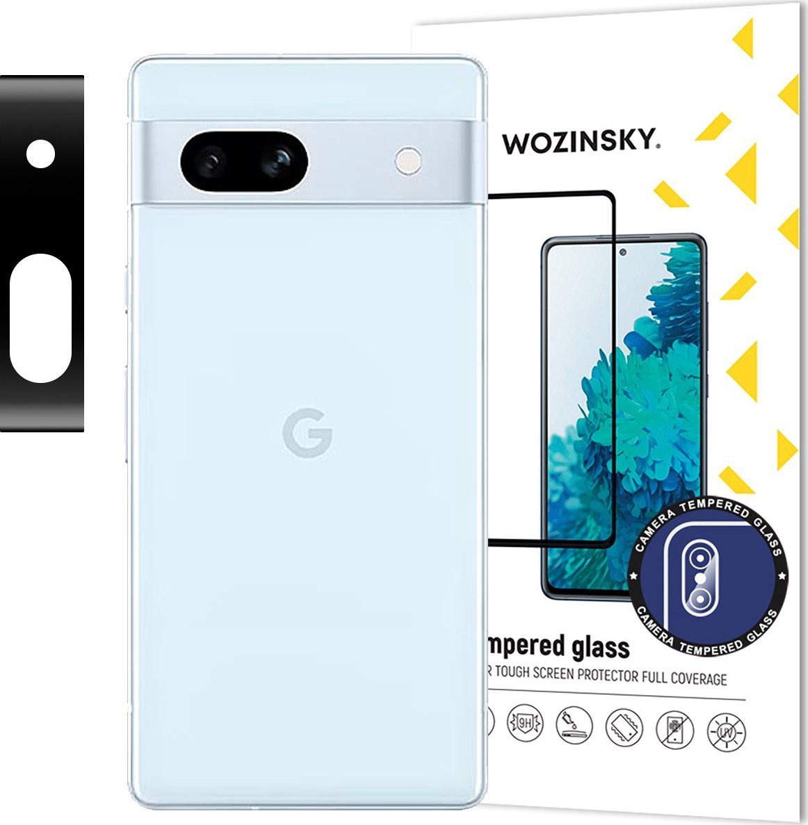 Wozinsky Wozinsky Full Camera Glass szkło hartowane do Google Pixel 7a na aparat kamerę 9H