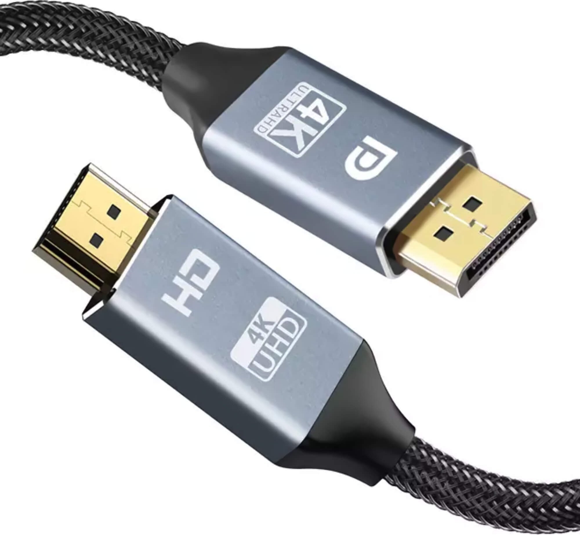 Kabel Reagle DisplayPort - HDMI 1.8m szary (RDH180P)