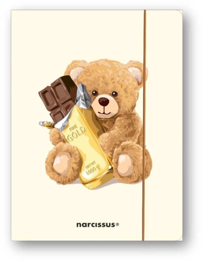 Cetus-Bis Teczka A4+ z gumką Teddies&Miś z czekoladą