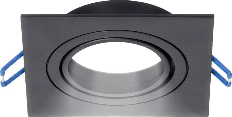 Aigostar Sufitowa oprawa podtynkowa czarna + gniazdo GU10 Sufitowa lampa pierścieniowa + uchwyt lampy GU10