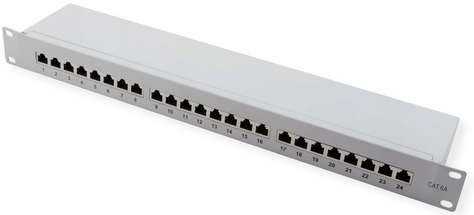 VALUE Patch panel kat. 6A (klasa EA) 19, 24 porty, STP, szary