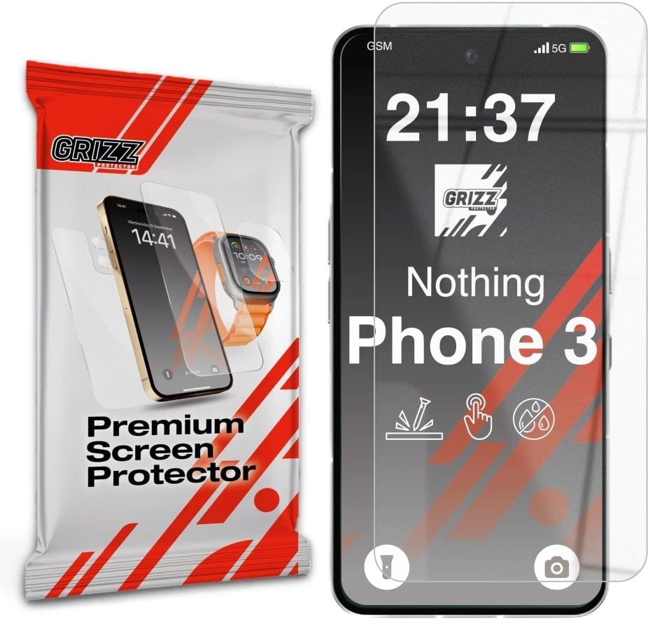 Szkło hybrydowe GrizzGlass HybridGlass do Nothing Phone (3)