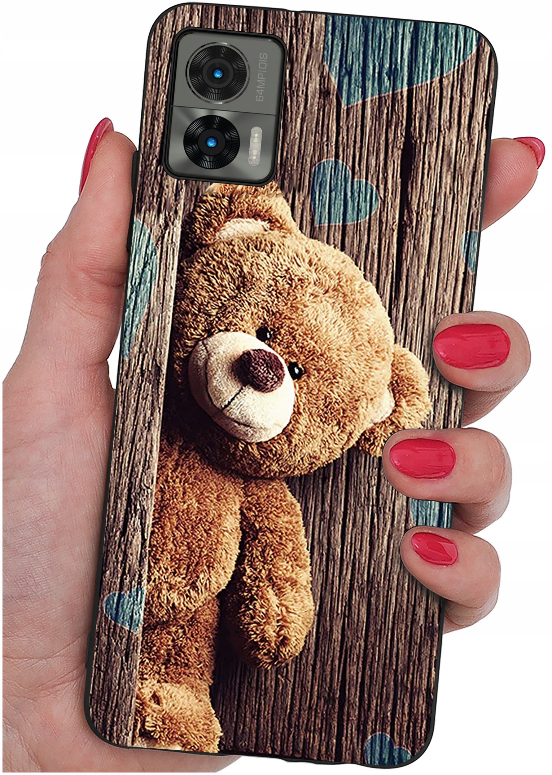 Etui do Motorola Moto Edge 30 Neo WZORY |SILIKONOWE MATT CASE + SZKŁO 9H