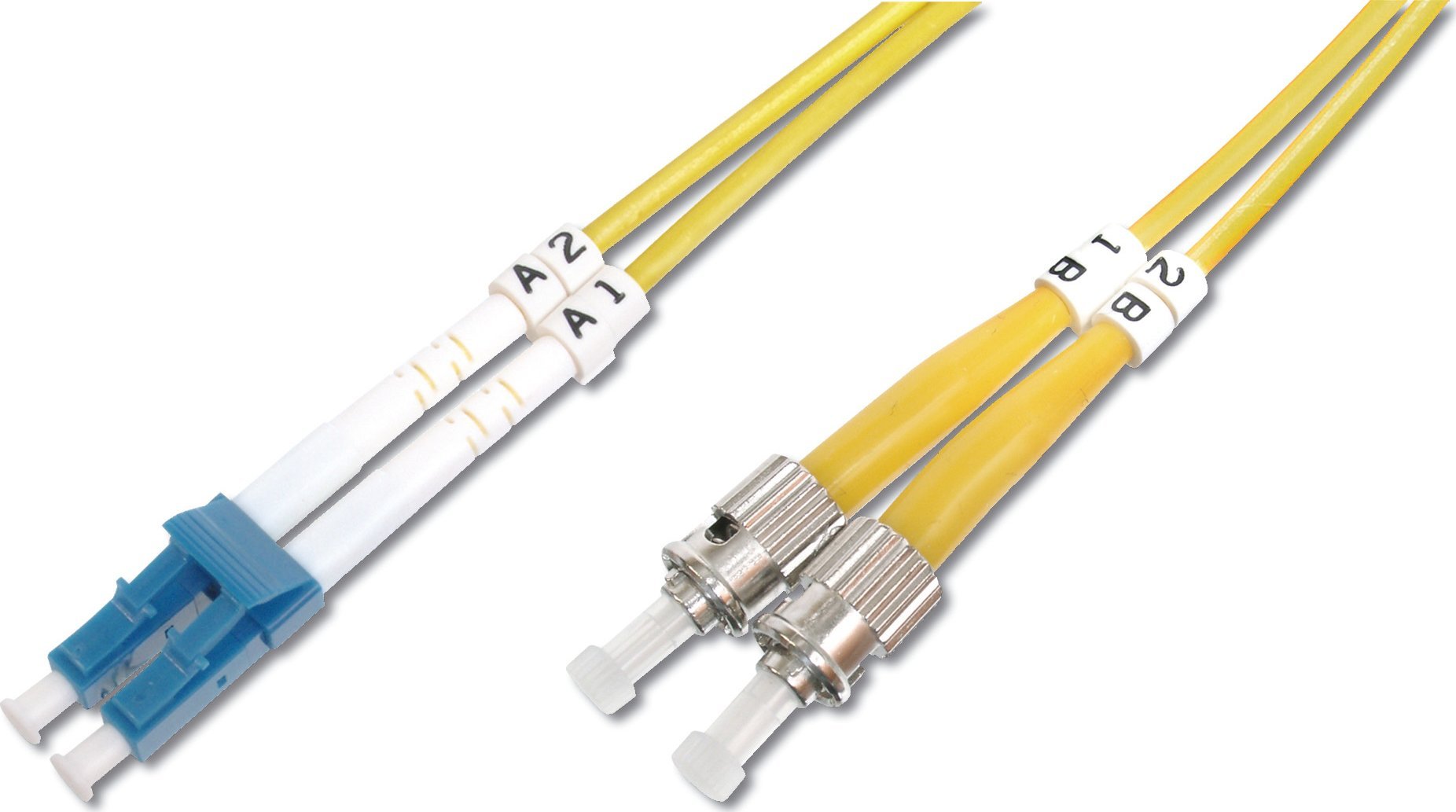 Digitus DIGITUS - Patch- Cable - LC Single- Mode (M) - ST Single- Mode (M) - 5 m - glass fiber - 9 / 125 micron - ( OS1 ) - halogen free - yellow