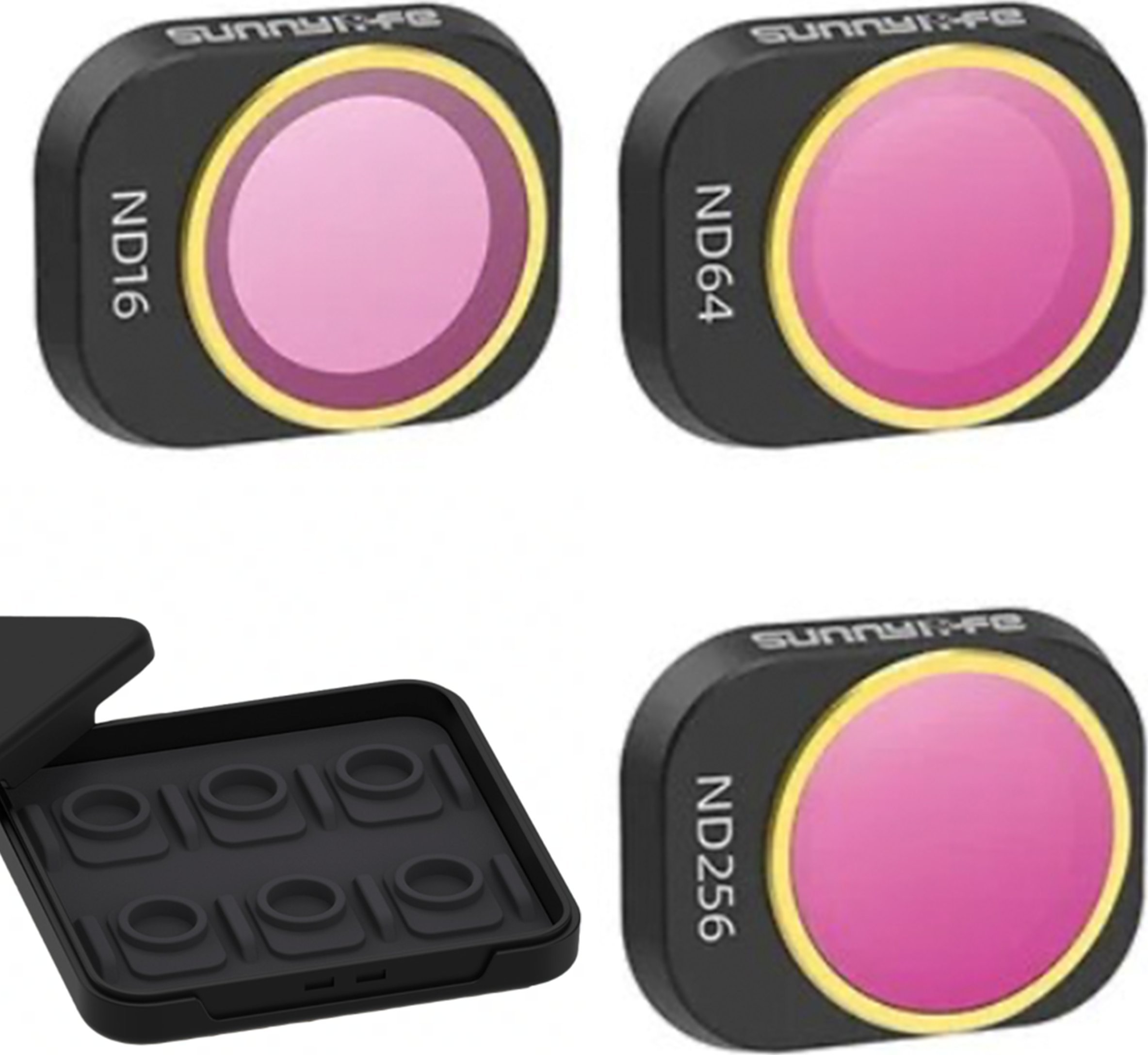 SunnyLife ZESTAW Z ETUI - FILTRY SZARE ND - ND16 + ND64 + ND256 DO DJI MINI 4 PRO