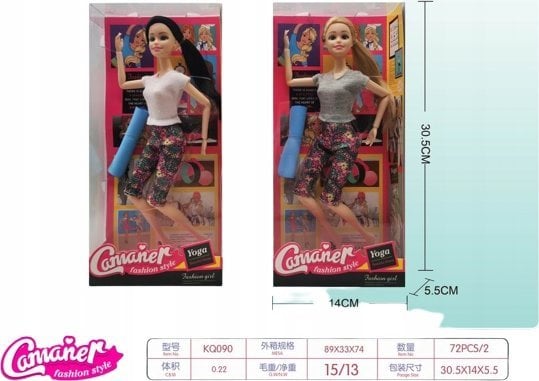 Teka Lalka z mat± do ćwiczeń MIX