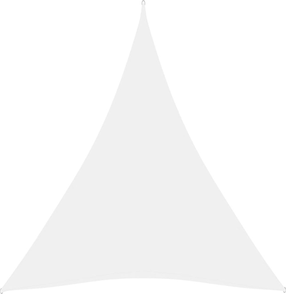 vidaXL Trójkątny żagiel ogrodowy, tkanina Oxford, 3x4x4 m, biały
