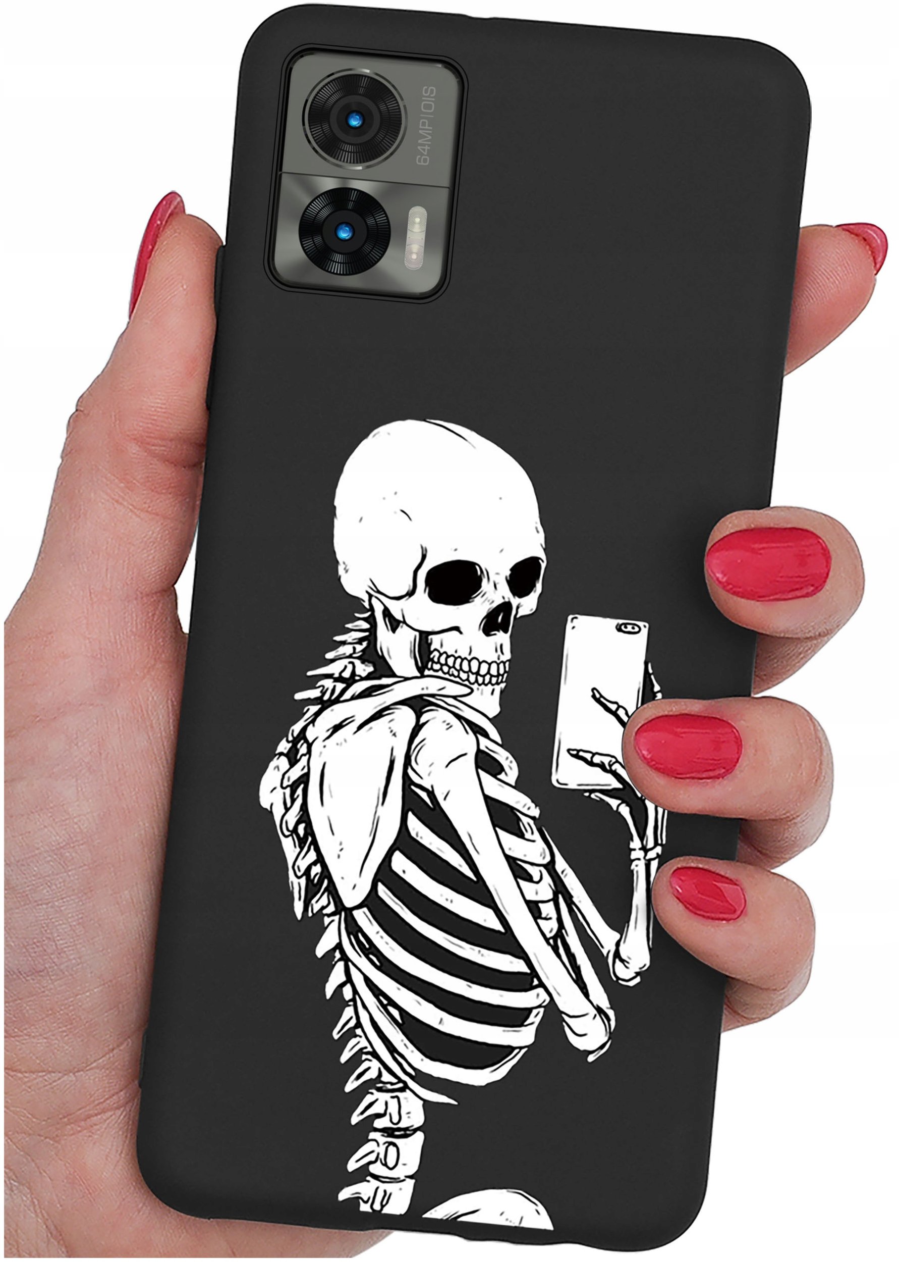 Etui do Motorola Moto Edge 30 Neo WZORY |SILIKONOWE MATT CASE + SZKŁO 9H