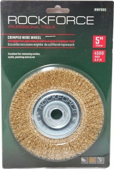 Rockforce Szczotka kątowa tarczowa miękka do szlifierek 125mm