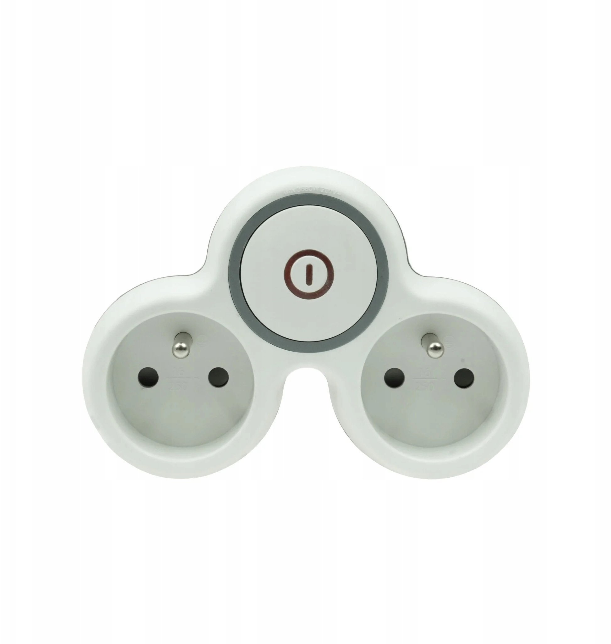 Rozgałęźnik wtyczkowy dwukrotny z/u z włącznikiem R-21WS/B W-72002