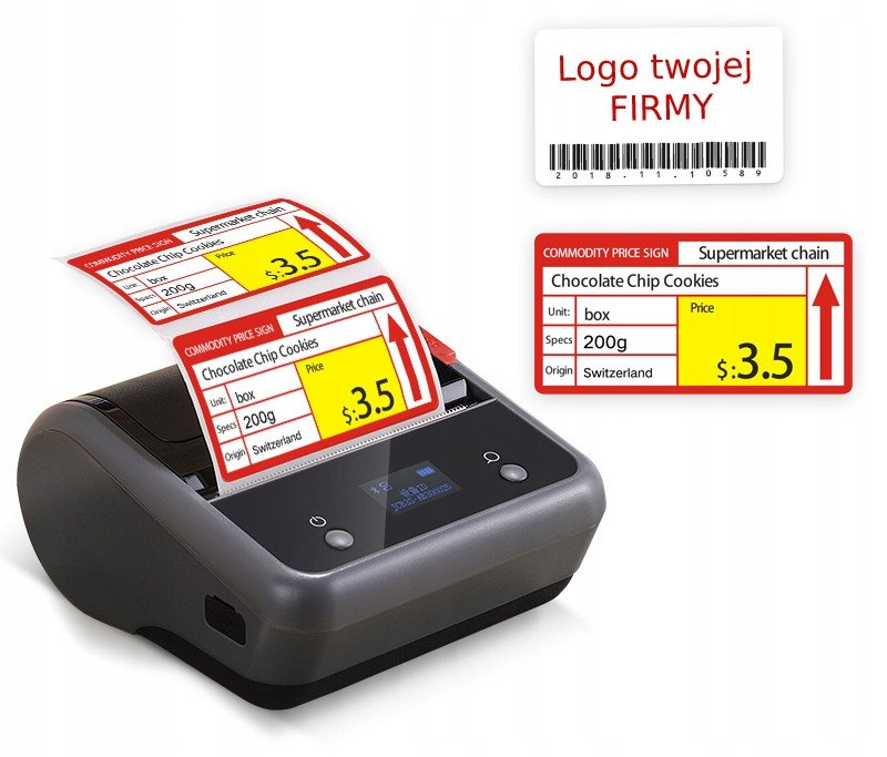 .NIIMBOT Etykiety Naklejki PERSONALIZOWANE 200rolek