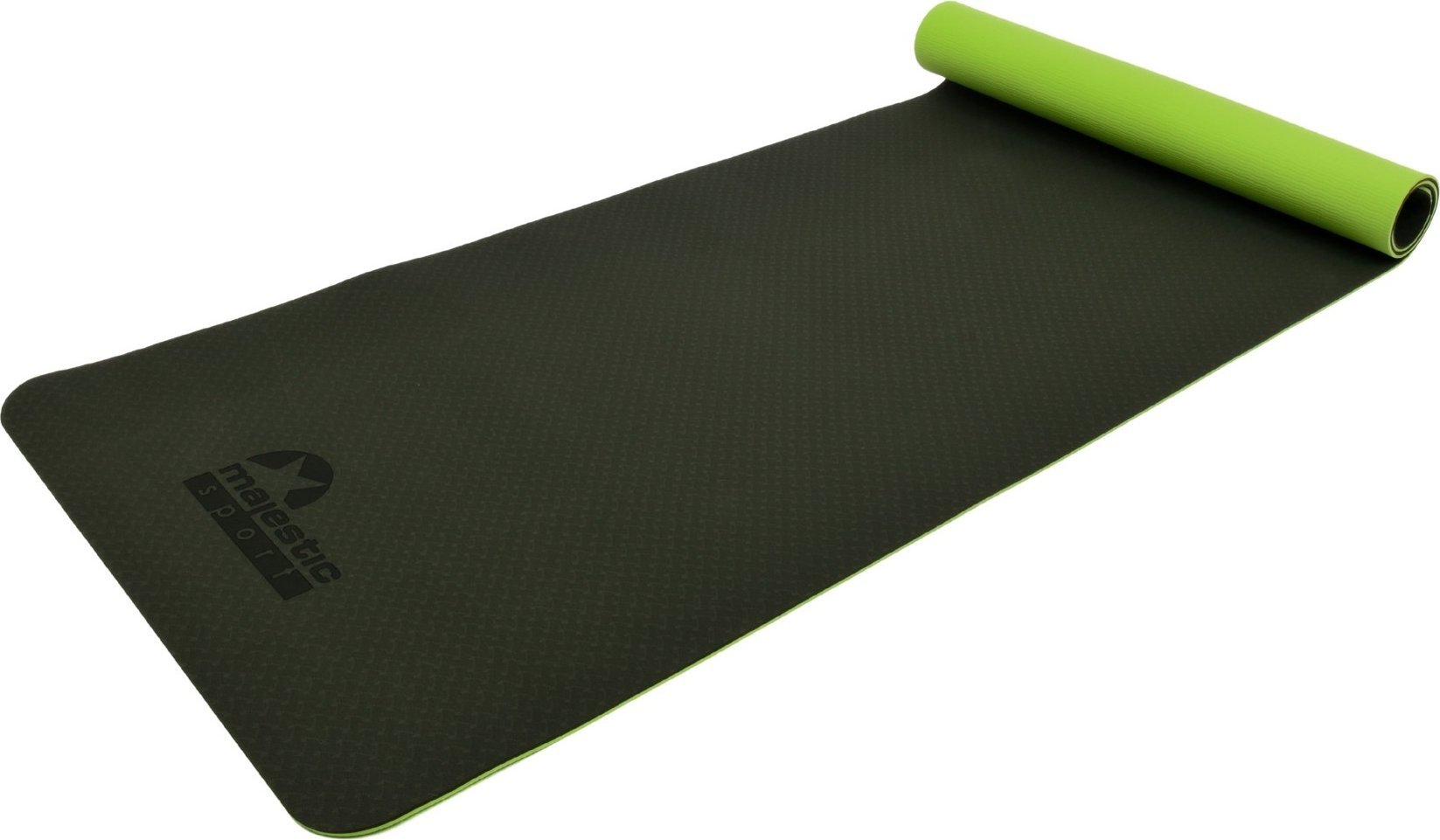 Mata do ćwiczeń Majestic Sport YOGA 183x61x0,6 cm zielona