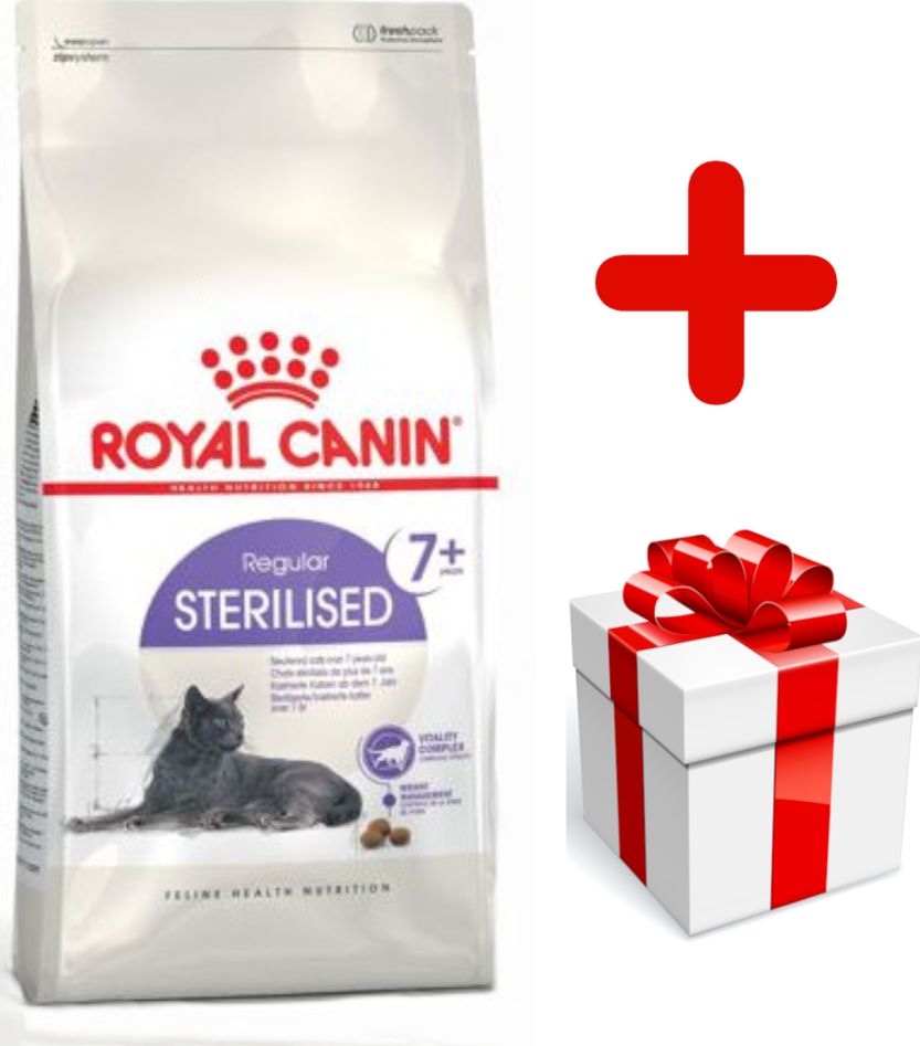 Royal Canin ROYAL CANIN Sterilised +7 10kg karma sucha dla kotów dorosłych, od 7 do 12 roku życia życia, sterylizowanych + niespodzianka dla kota GRAT