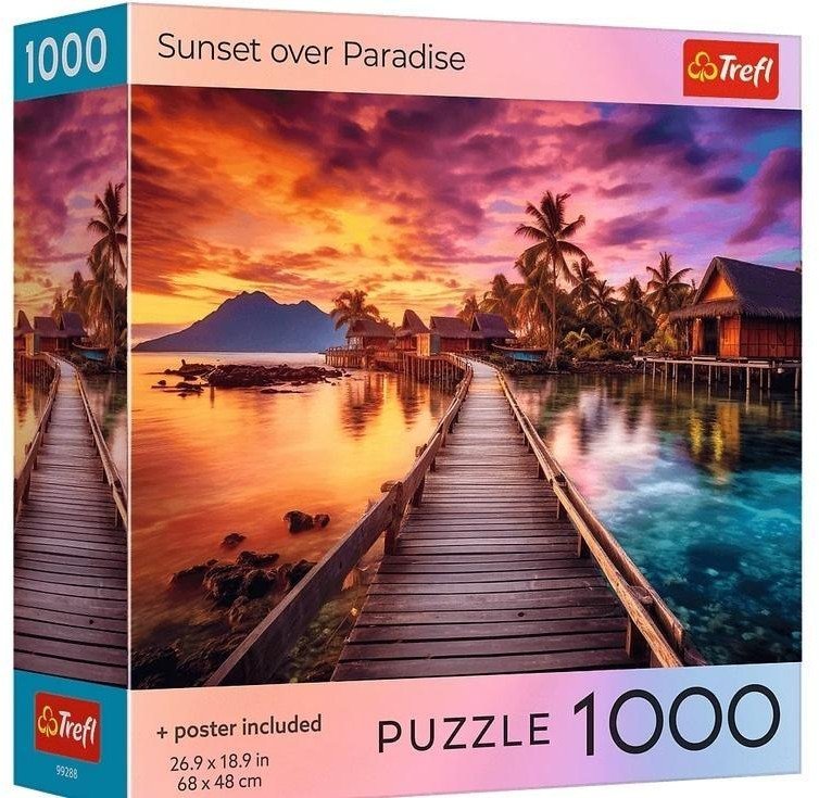Puzzle 1000 USA Collection: Sunset in the Maldives
