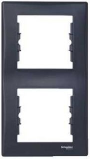 Schneider Electric Ramka podwójna Sedna pionowa grafitowa (SDN5801170)
